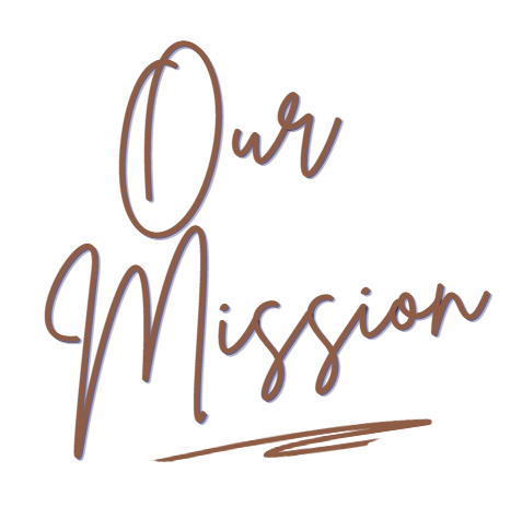 Graphic that says "Our Mission"
